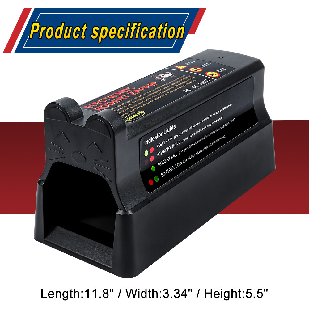 Electronic Mouse Trap Victor Control Rat Killer Pest Electric Rodent Zapper US