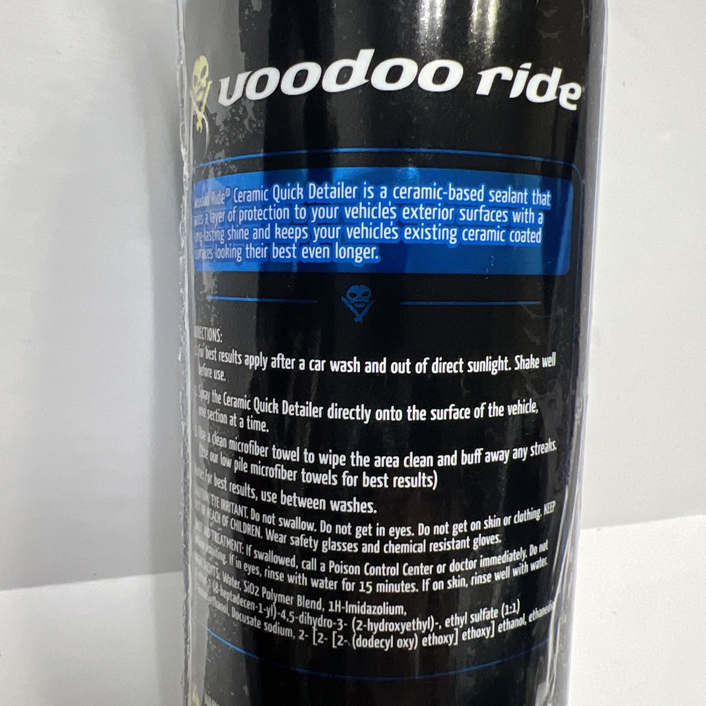 Quick Detailer Protectant Ceramic Voodoo Ride 16 Oz