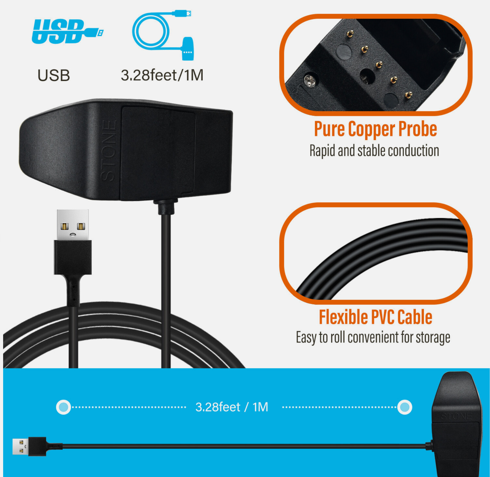 ​Charger for GARMIN Dog Barking TT15 T5 Collar Charging Clip Cable Replacement