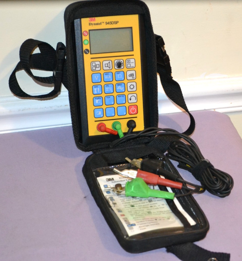 3M Dynatel 945DSP Subscriber Loop Analyzer Tester With Case and Test Leads~~Good