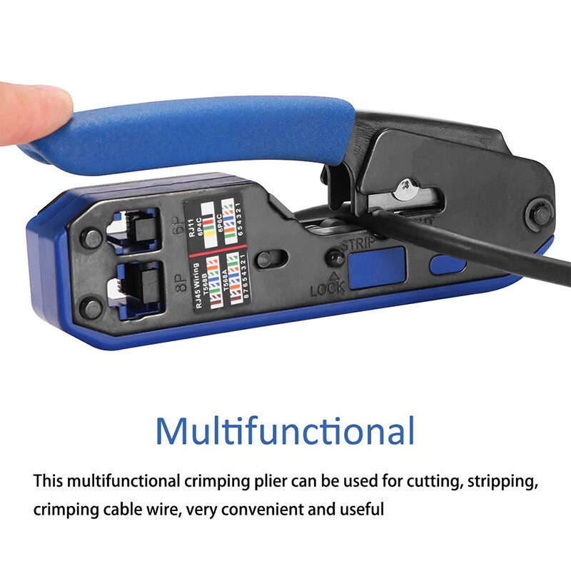 Rj45 Tool Network Crimper Cable Stripping Plier Stripper Crimping Tool Kit