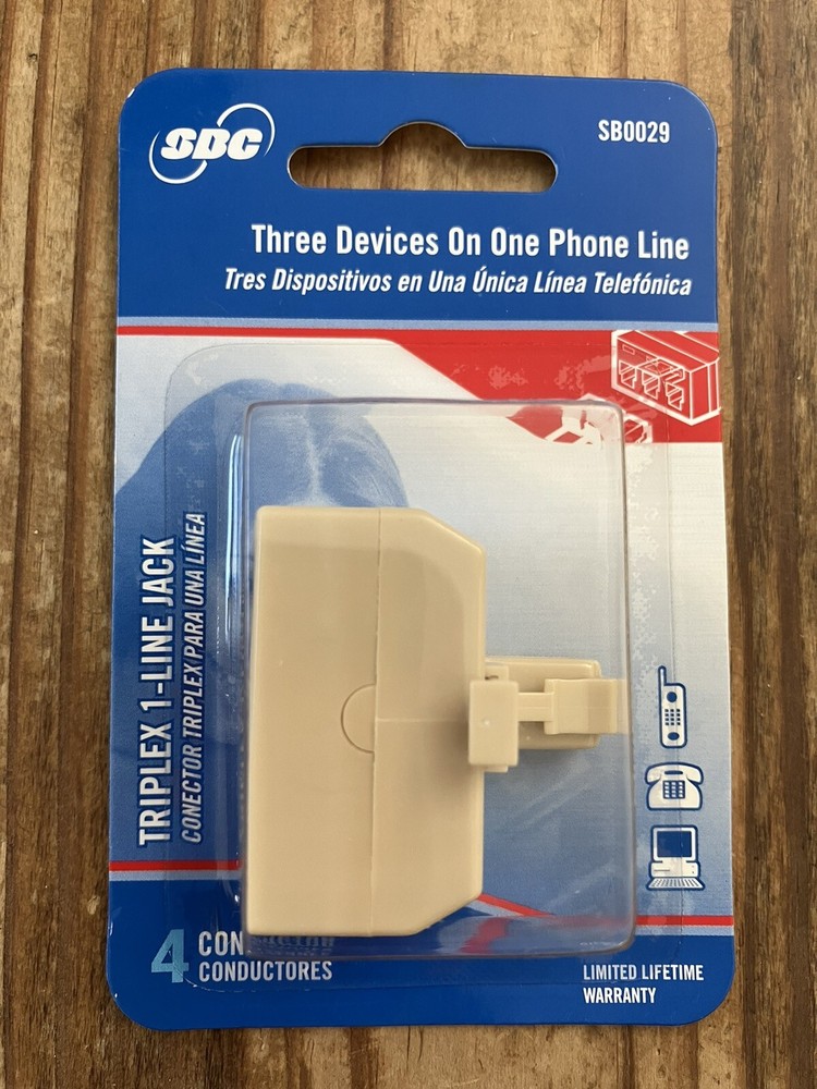 SBC SB0029 TRIPLEX 1-LINE JACK