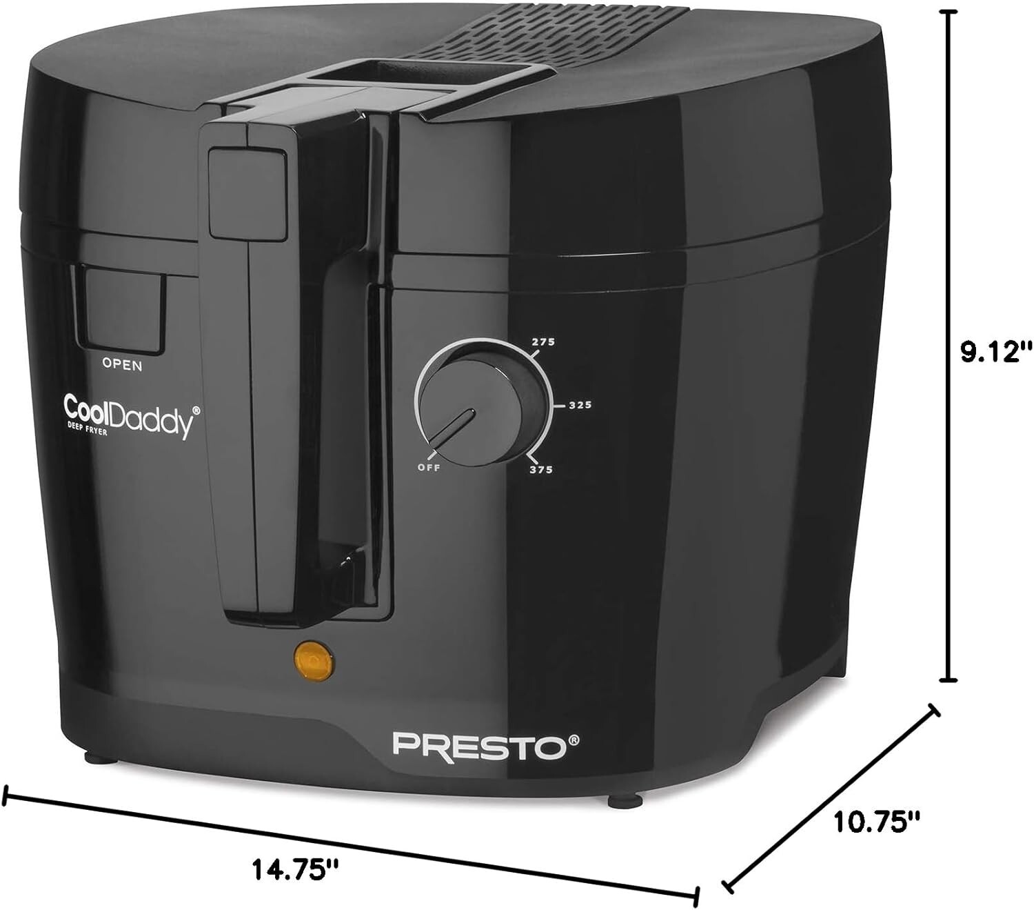 Presto CoolDaddy Cool-touch Deep Fryer - perfect for any kitchen counter