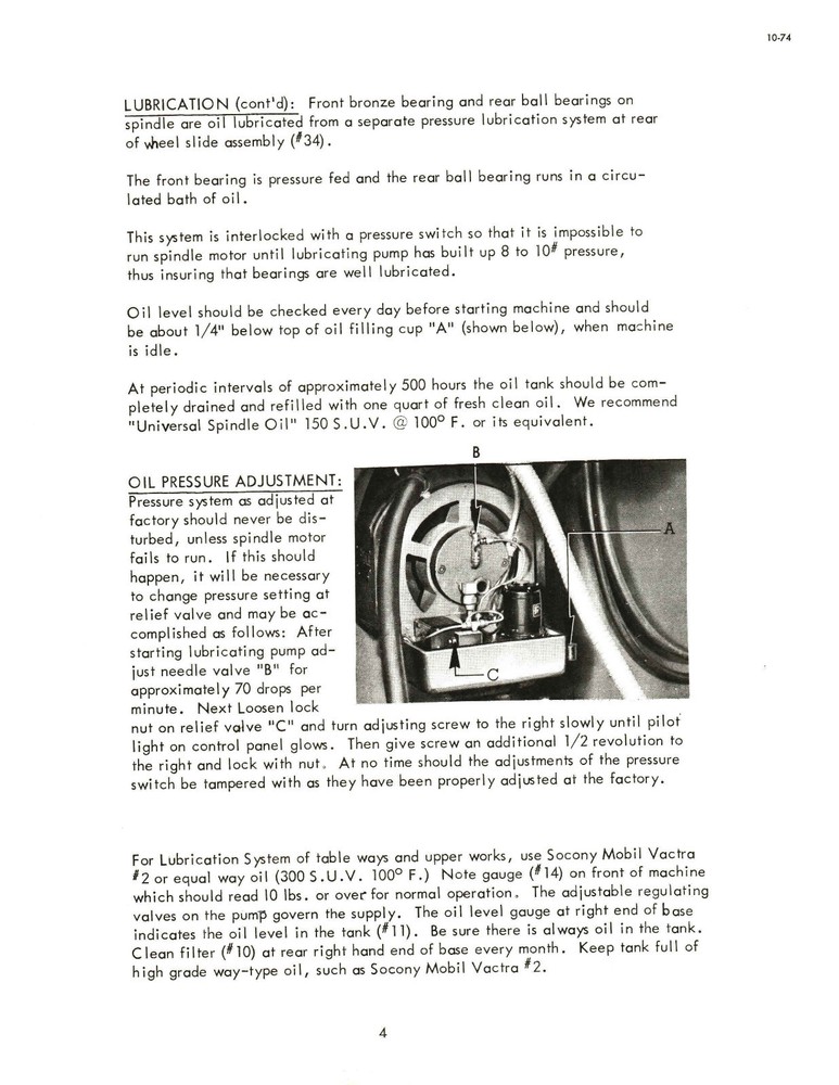 Mattison Surface Grinders Operation & Setup Manual *83