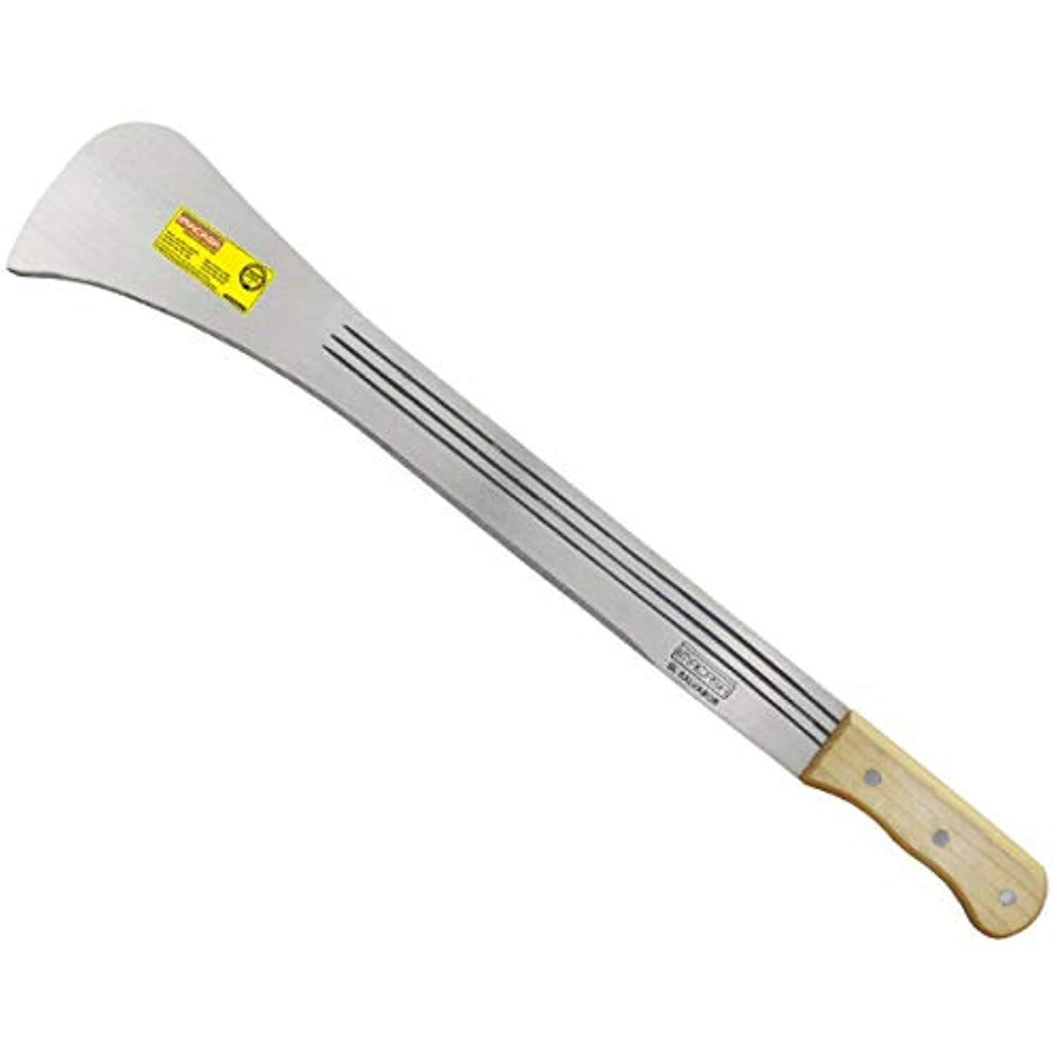 IMACASA Machete 410, 19" Polished W/Grooves Wood Handles