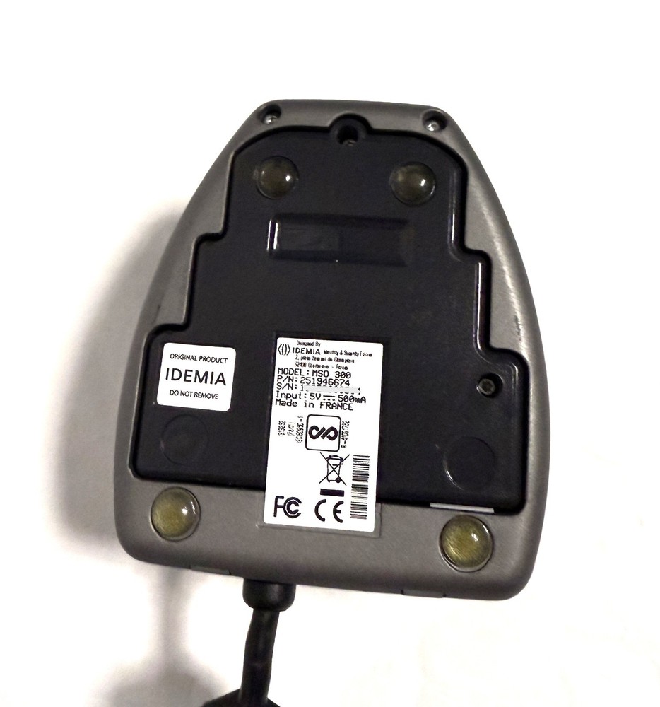 MORPHO MSO-300 OPTIC USB FINGERPRINT SENSOR READER PN 251946674