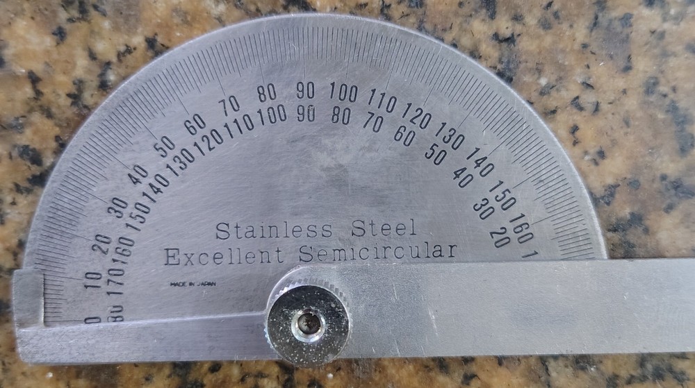🗽STAINLESS STEEL EXCELLENT SEMICIRCULAR PROTRACTOR