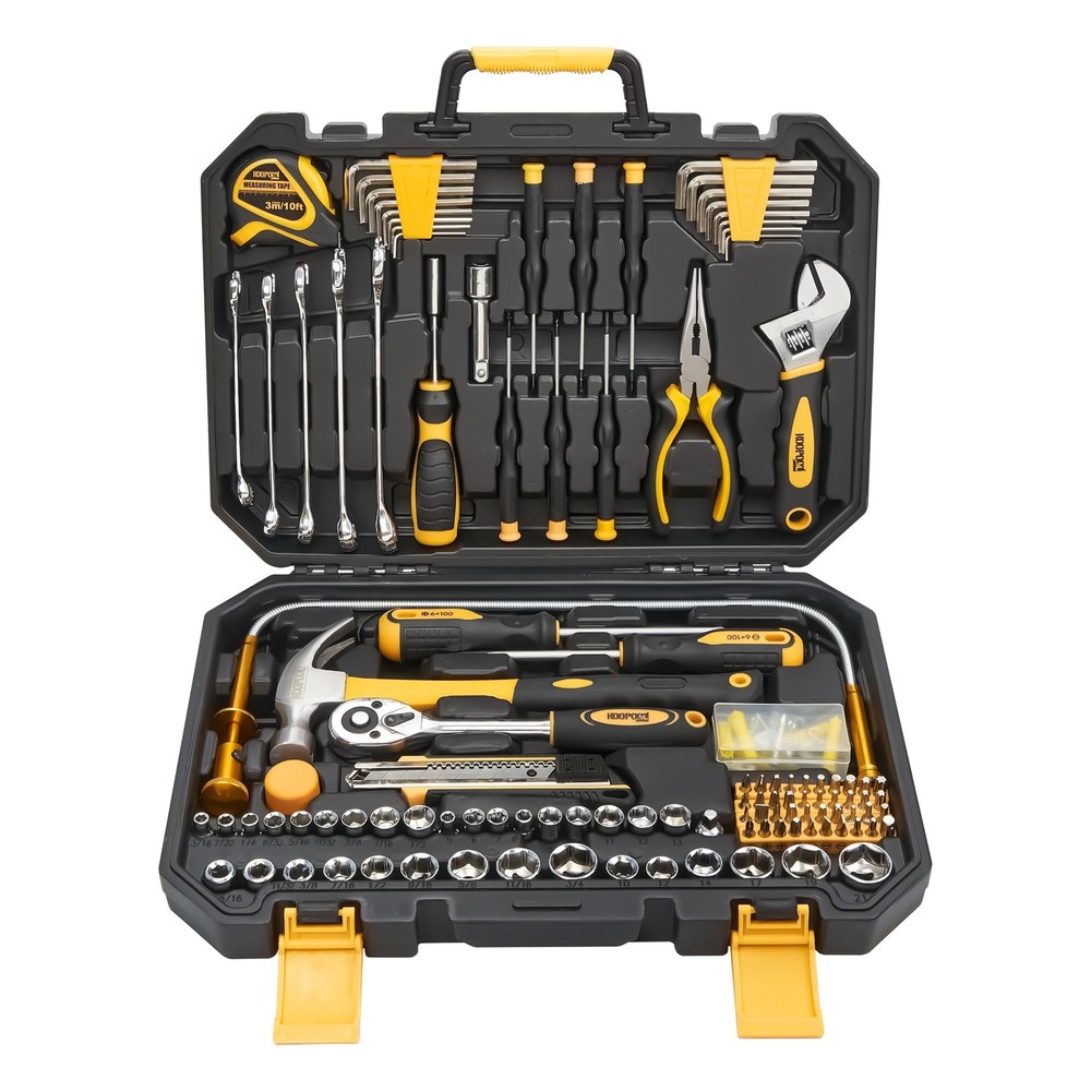 159 Piece Hand Tools Set Tool Box For Car General Household Hand Kit Basic Tool