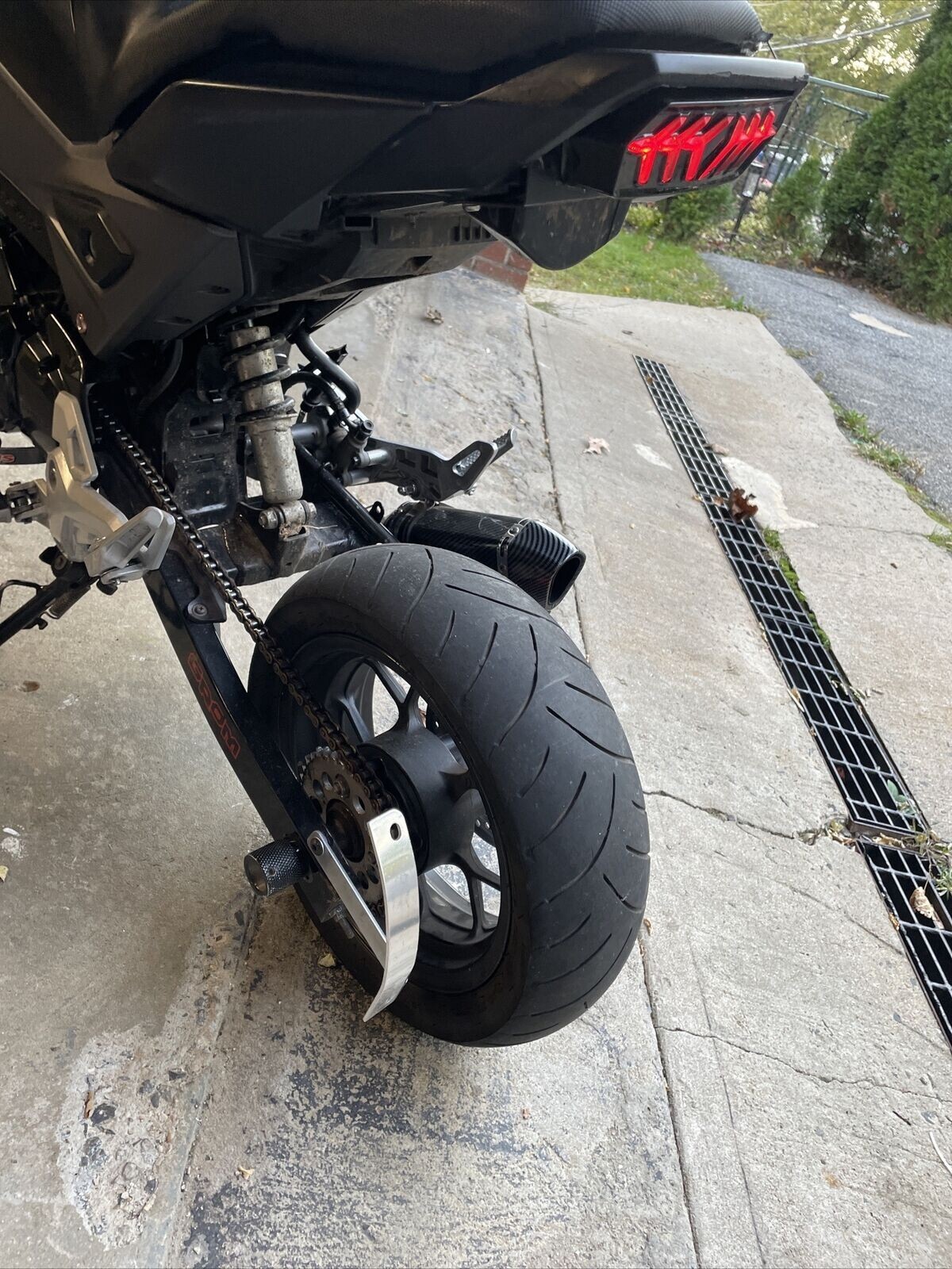 Curved License Plate Relocation Holder Bracket for HONDA GROM 125 2014-current