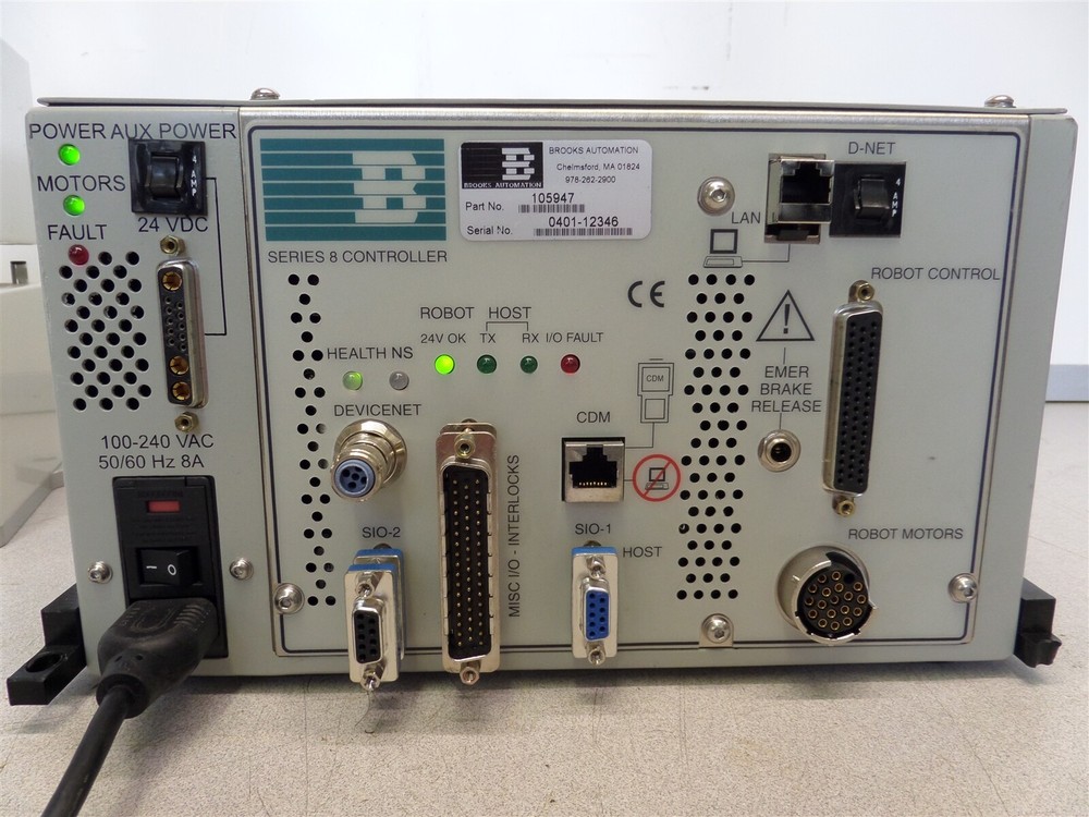 Brooks Automation 002-7391-08 Robot Wafer Alignment 105947 Robot Controller