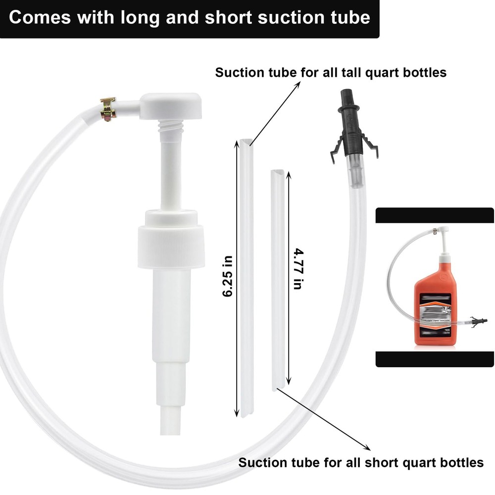 Bolaxin Fluid Pump for Standard Quart Bottles, 3rd Hand Adapter, Transfer...