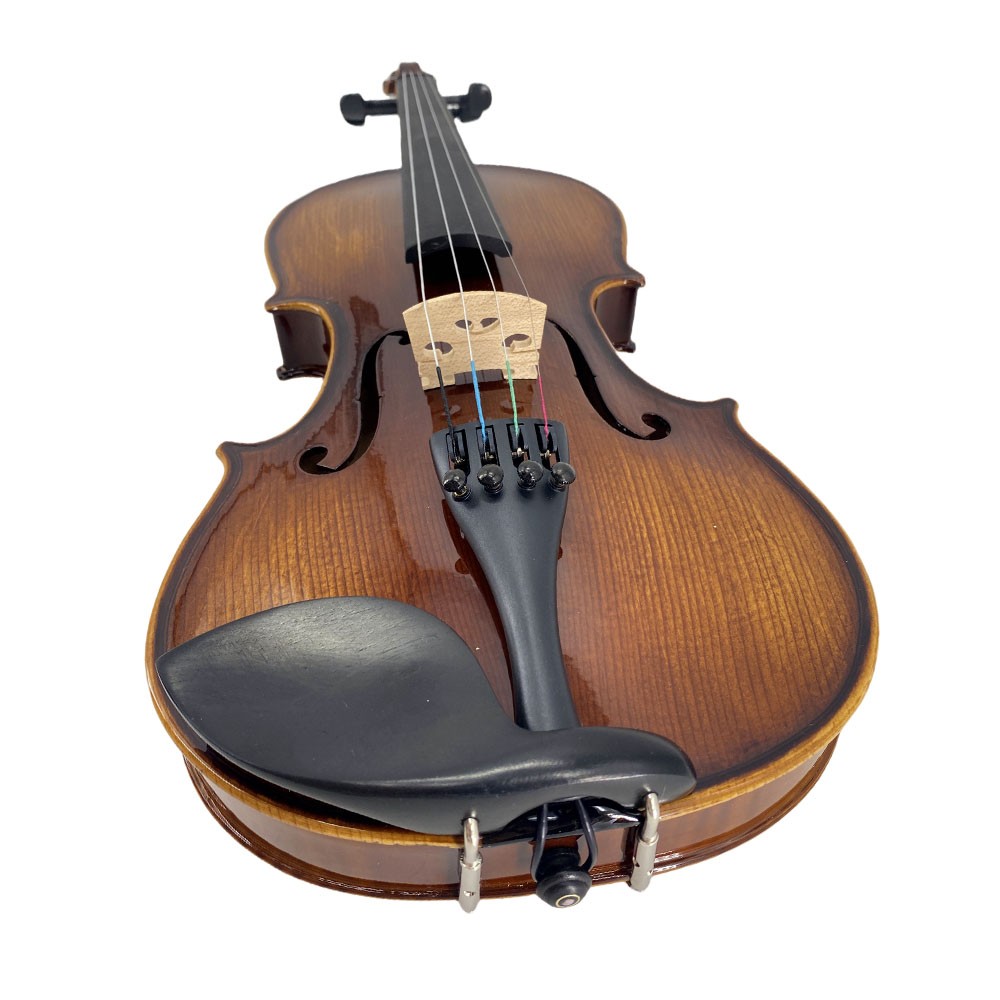 4/4 Violin Solid Flamed Maple Back and Spruce Top Handmade for Beginning Student