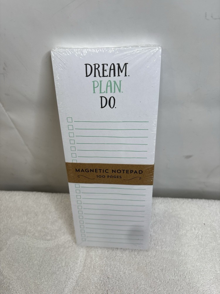 Eccolo 100 Pages Dream. Plan. Do. Check List Magnetic Note Pad