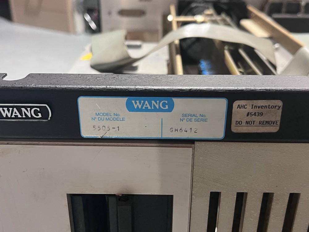Vintage Wang 5505-1 Computer - two 8'' floppy disk drives - Untested - Powers on