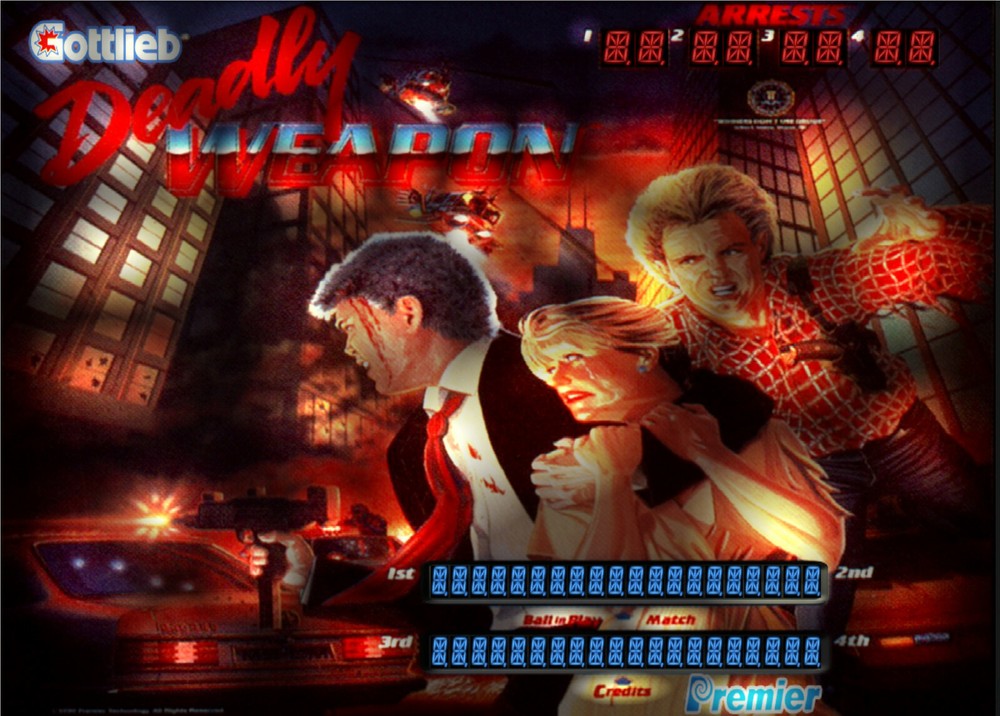 DEADLY WEAPON - NON GHOSTING Lighting Kit custom SUPER BRIGHT PINBALL LED KIT