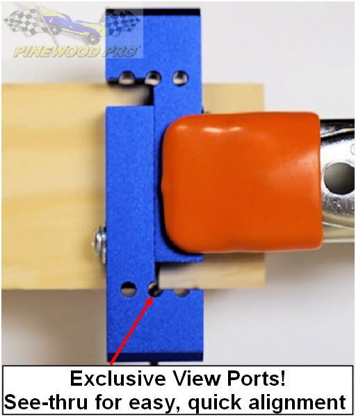 Pinewood PRO Driller Tool for Derby Axles - Straight, Raised, & 2.5º cant holes