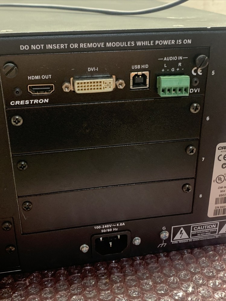 Used Crestron DM-MD8X8 Digital Media Switcher