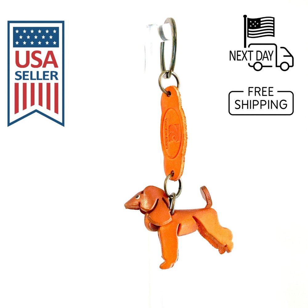 POODLE Handmade Leather Keyring