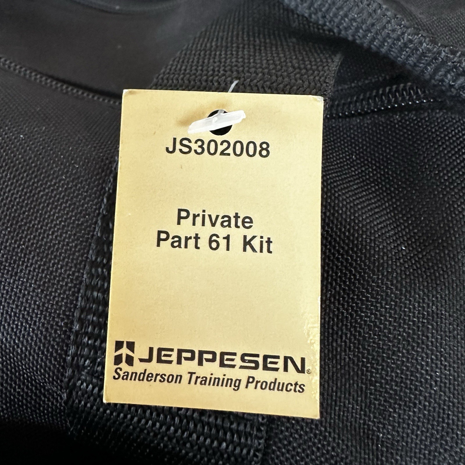 NEW JEPPESEN FLIGHT DUFFLE OVERNIGHT BAG Pilot Aviation Black 16'' L Dual Zip