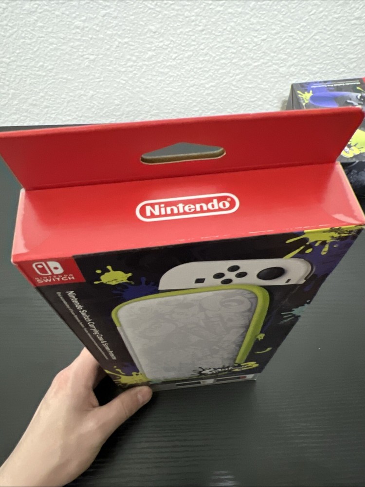 Nintendo Switch Carrying Case & Screen Protector - Splatoon 3 Edition NEW
