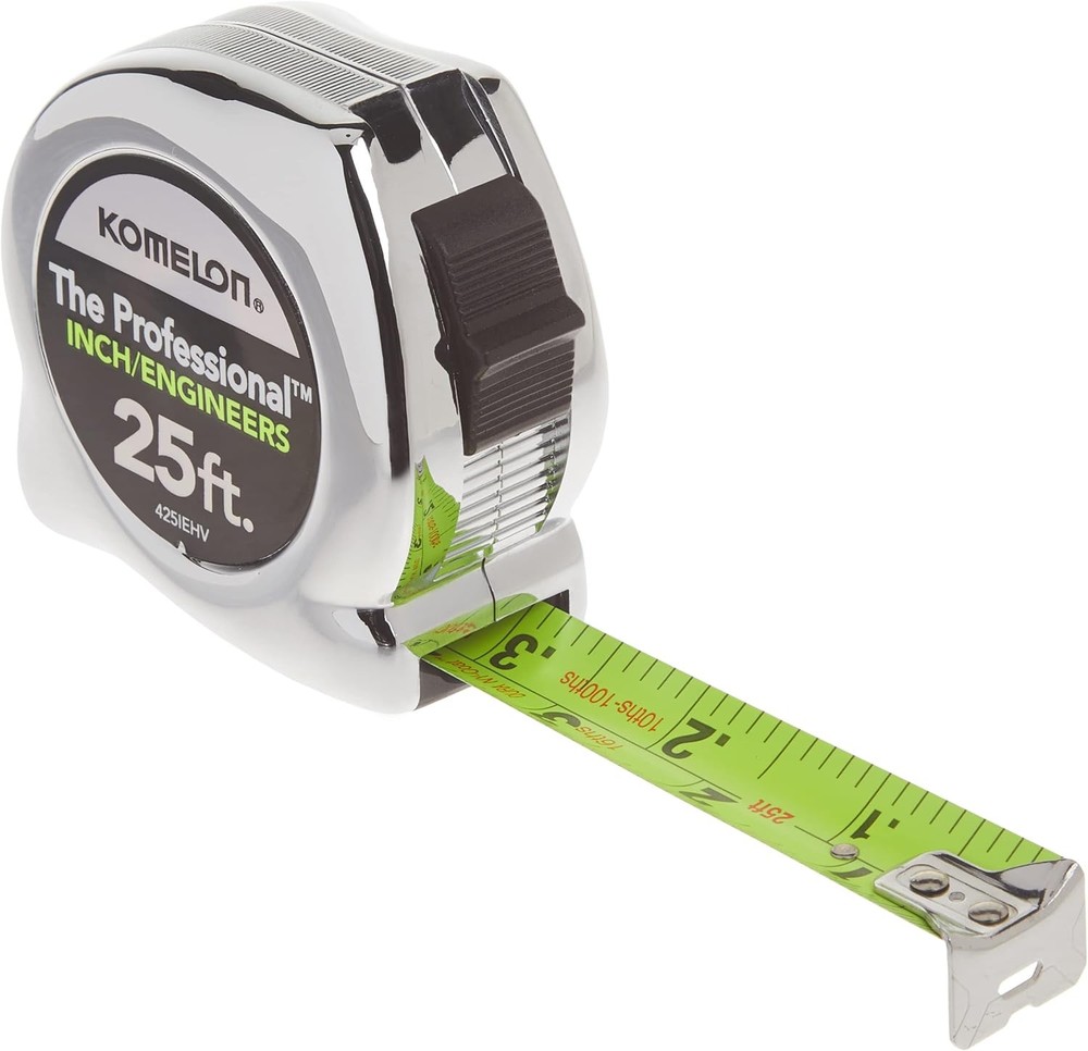 High Visibility Tape Measure 25 Ft Inch Engineer Scale