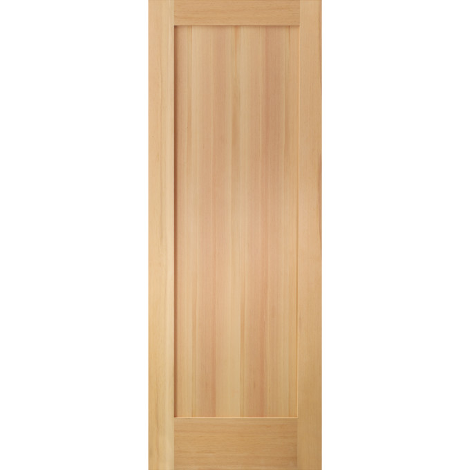 Douglas Fir 1 Panel Mission Shaker Flat Panel Solid Core Interior Wood Doors