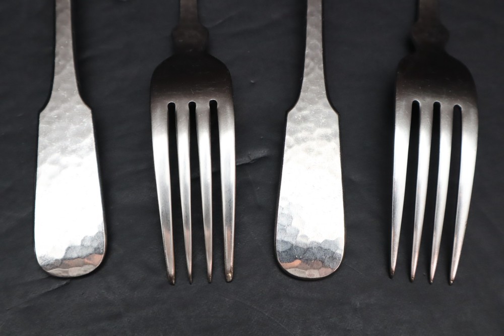 20 Pc Towle HAMMERSMITH Germany Stainless Flatware Hammered Glossy SVC for 4