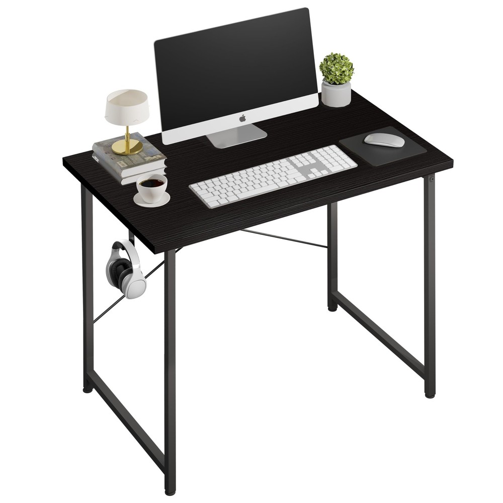 YSSOA Computer Desk Home Office Work Study Writing Modern Simple Table with H...