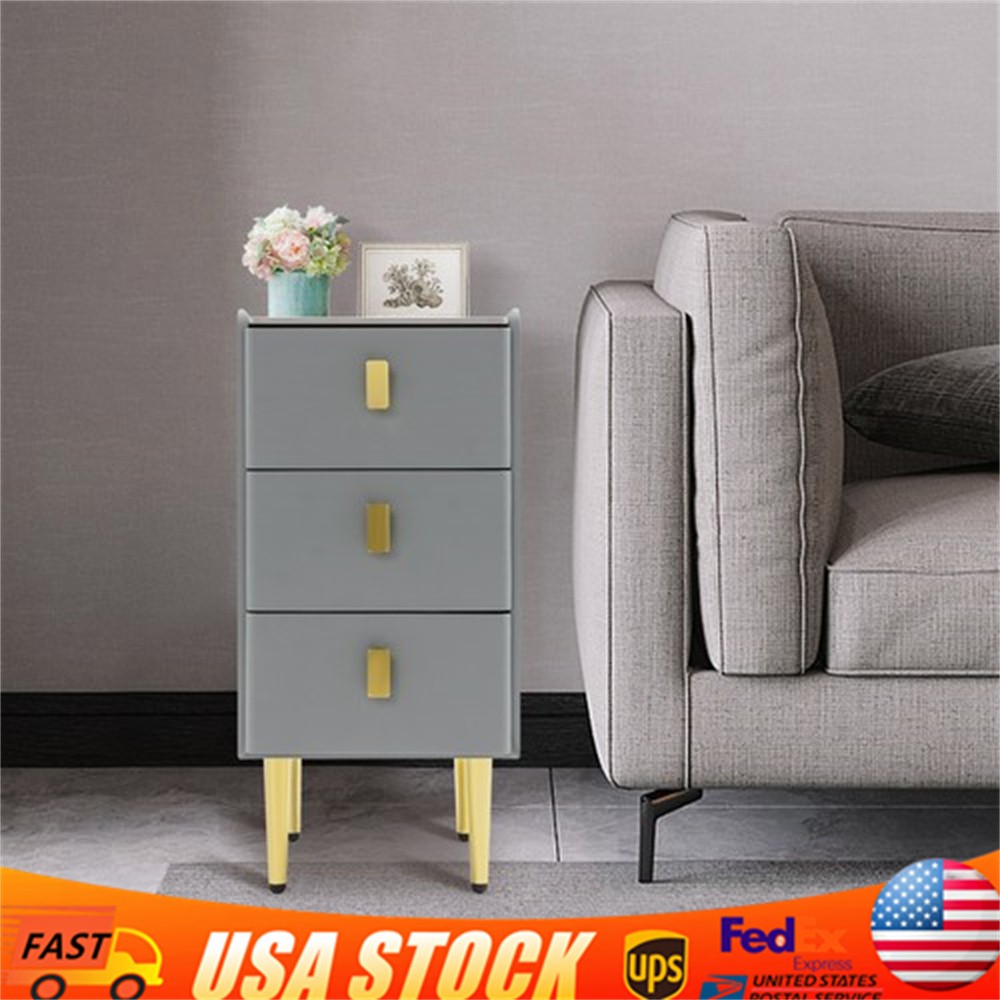 Modern Nightstand Bedside Table Side End Table with Storage Cabinet for Bedroom