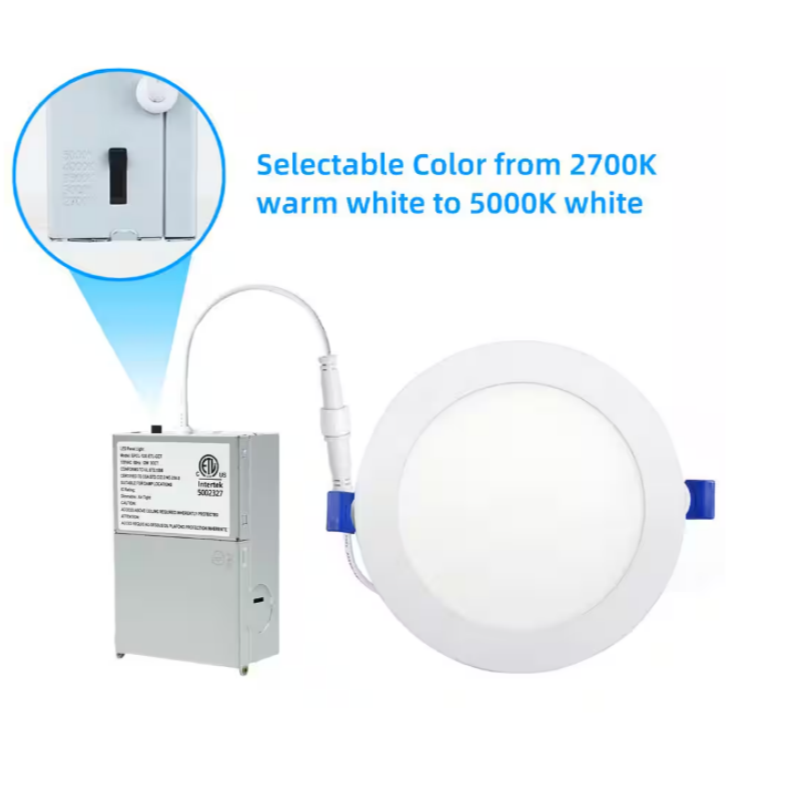 3CCT Selectable 3000K/4000K/5000K 12 Watts Ultra-Thin Recessed LED Ceiling Light