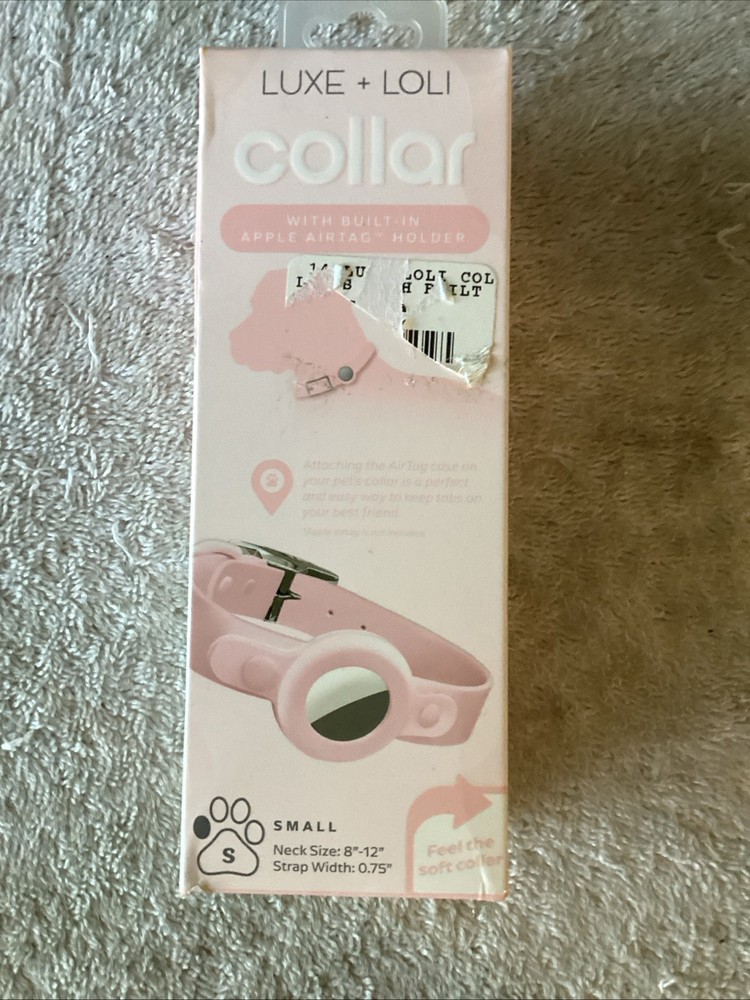 Luxe Collar Small Pink Built In Apple ID Holder E3A