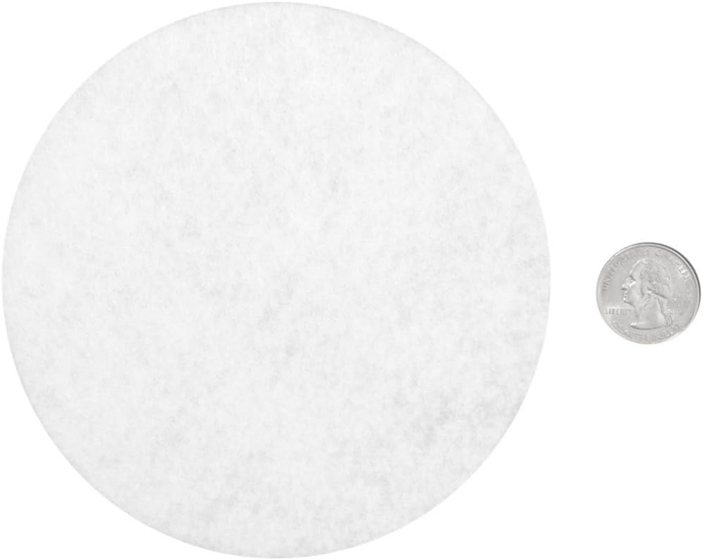 White Craft Felt Circles (5 Inch - 18pc)