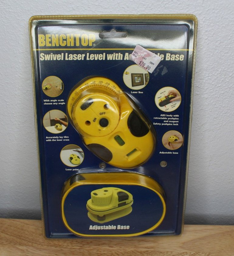 Benchtop Adjustable Laser Level – NOS Sealed – K‑Mart Brand