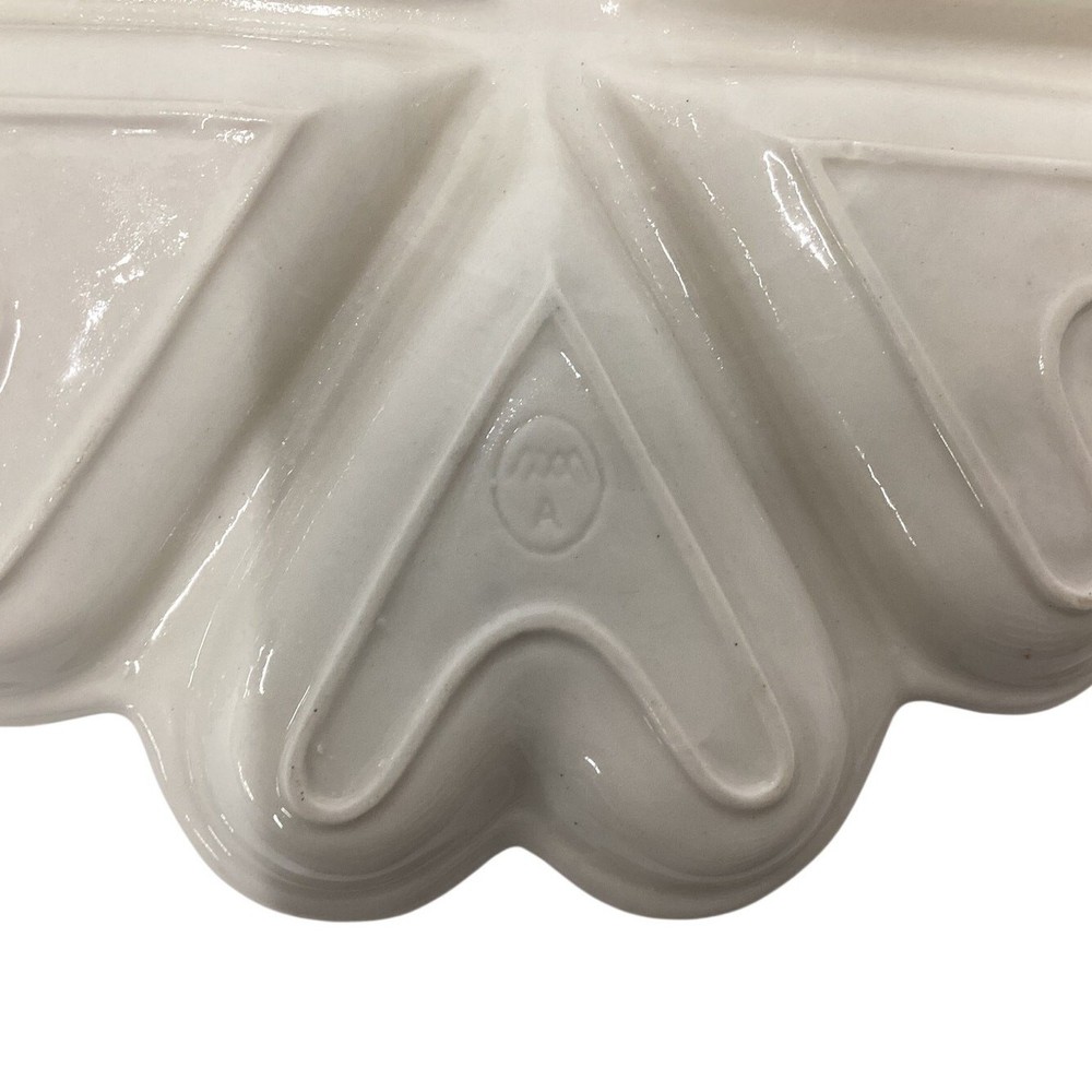 Ceramic Deviled Egg Platter 12 Slot Cream