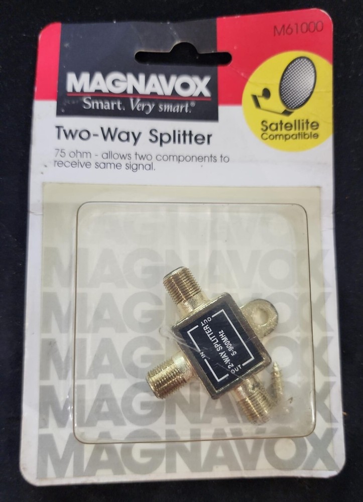Magnavox Two Way Splitter 75 OHm Satellite Compatible
