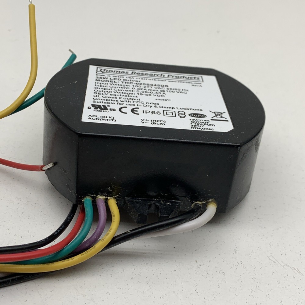 Thomas Research TRC-025S045DS Constant Current Dimmable LED Driver 450mA 25W
