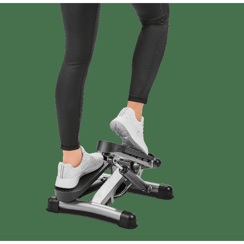 Twisting Mini Stepper Machine Full Body Workout Resistance Bands Digital Display