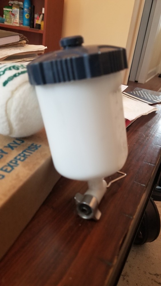 Side Mount Spray Gun Cup Sata Devilbiss Iwata Warwick