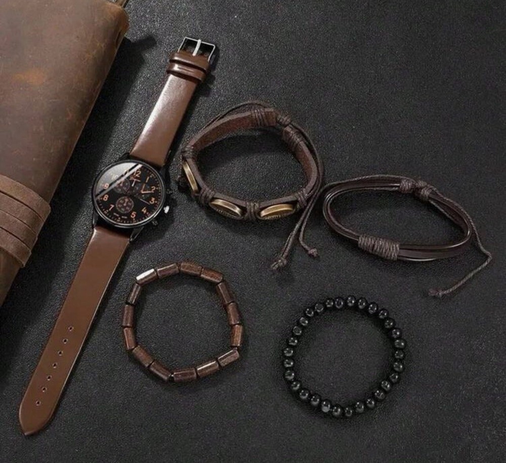 Watch And Hand Made Bracelet