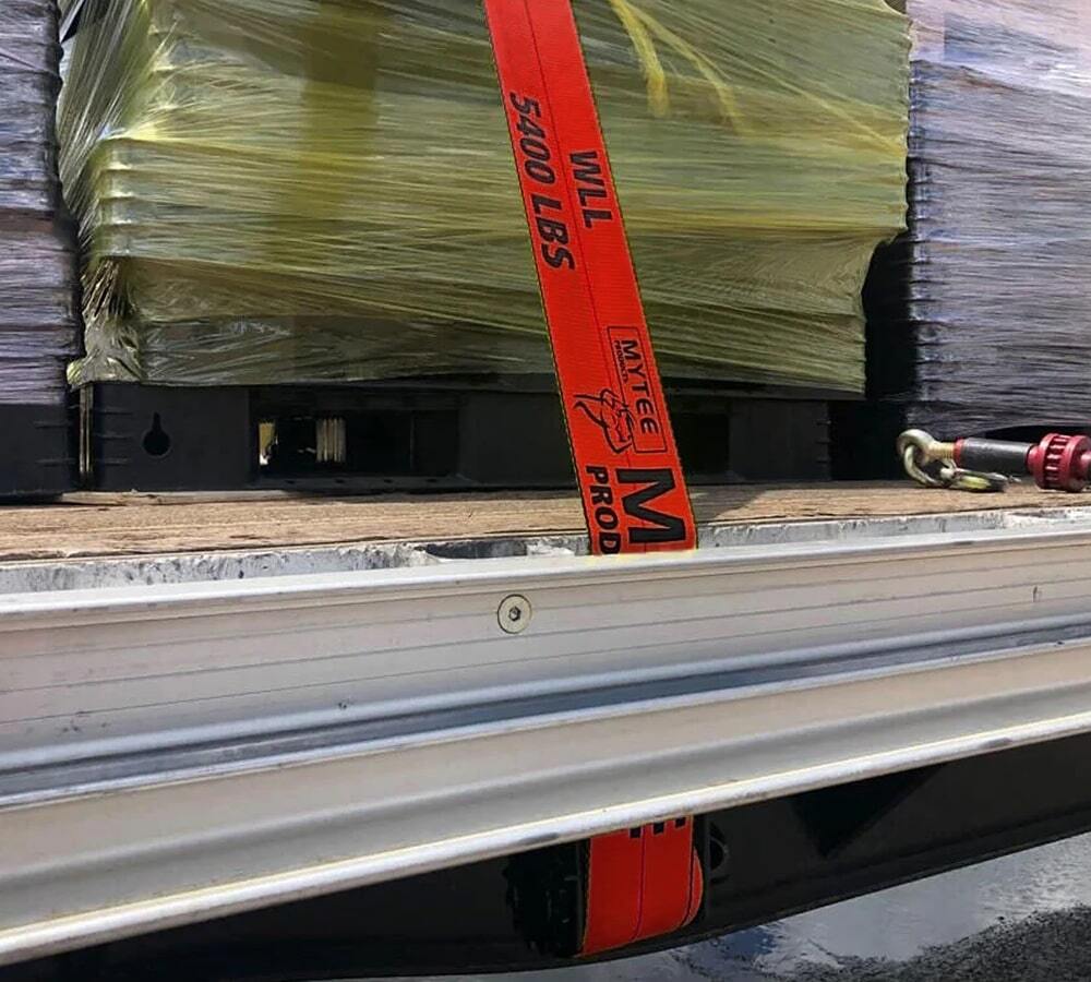 (20 Pack) 4" x 30' Winch Strap with Flat Hook - Red