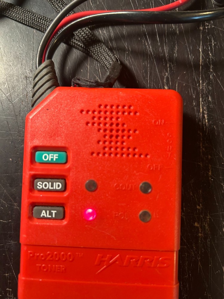 Harris Pro2000 Tone Generator & Probe Set with Case Cable Tracer Tester