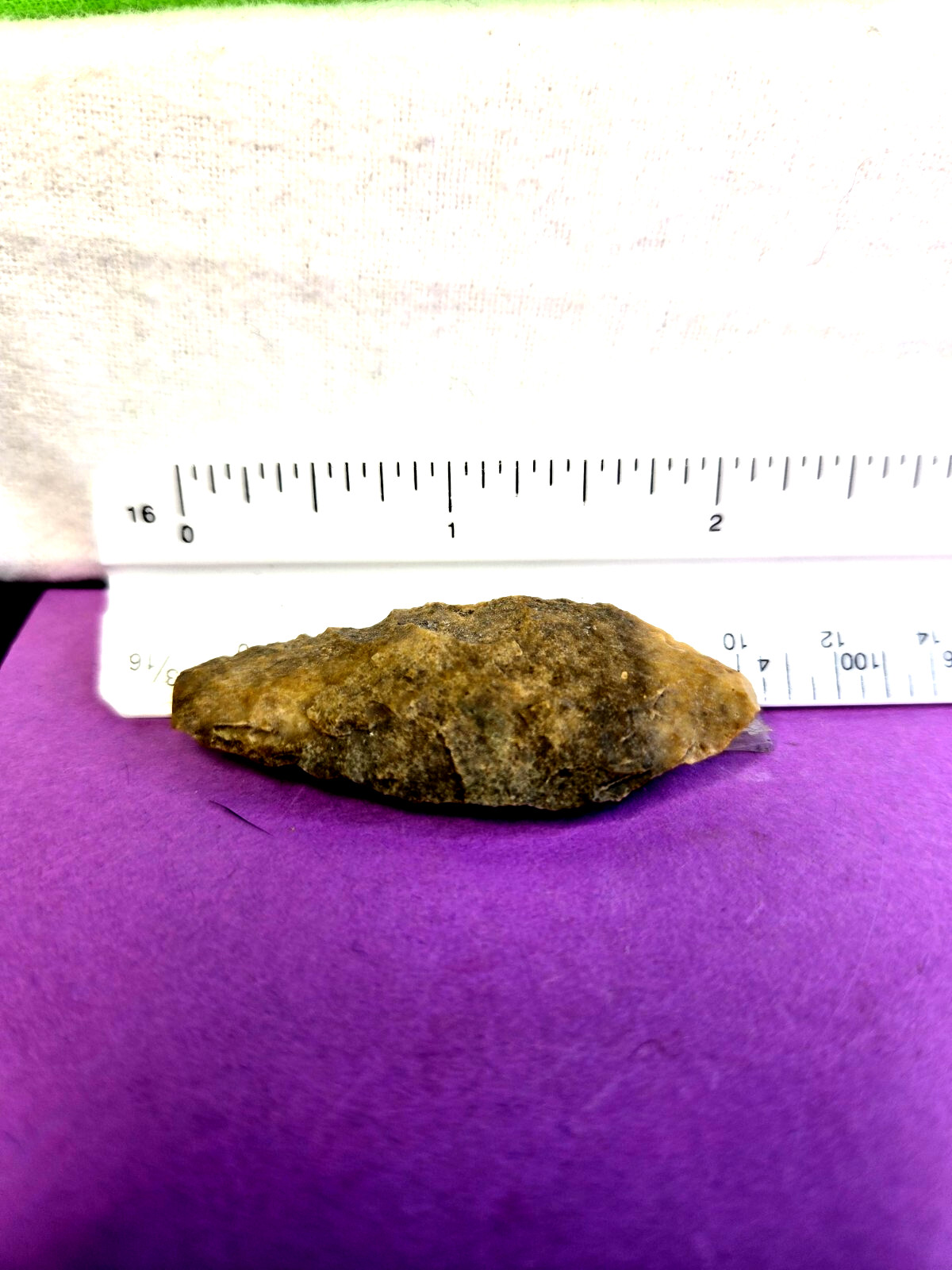 Artifact Great colored Paleo Hell Gap point from Harris co Tx.