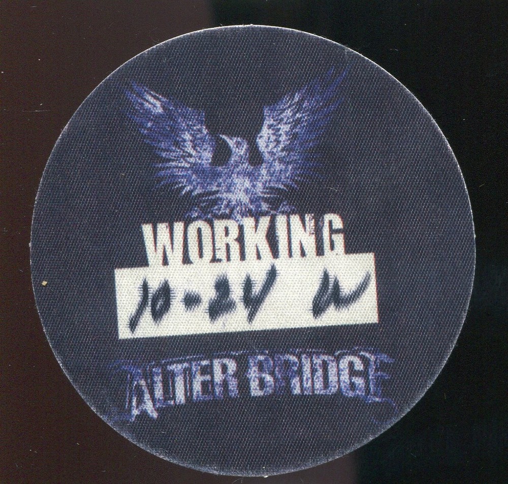 2007 Alter Bridge Concert Working Backstage Pass Wichita KS Blackbird