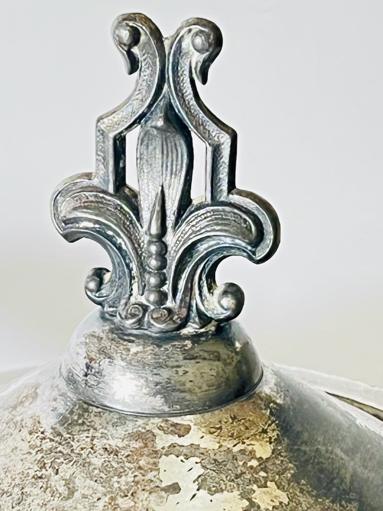 Antique Wilcox Silver Co. Ceramic Lined Silver Pitcher-Circa 1880