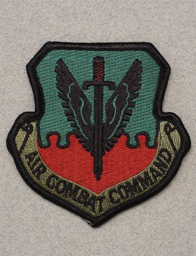 USAF Air Force Patch 213: Air Combat Command - 3", subdued w/merrowed edge