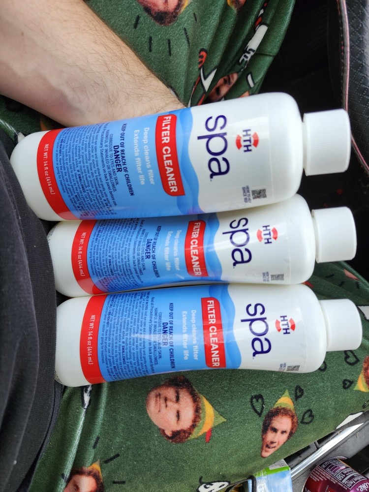 (3) HTH Spa Pool Filter Cleaner 14oz ~ New