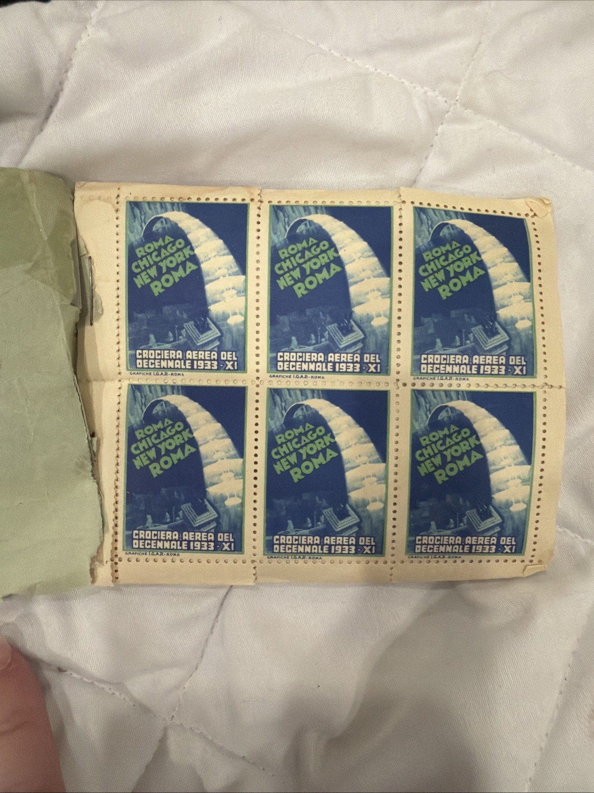 BALBO FLIGHT 1933 THE RARE ORIGINAL COMPLETE BOOKLET