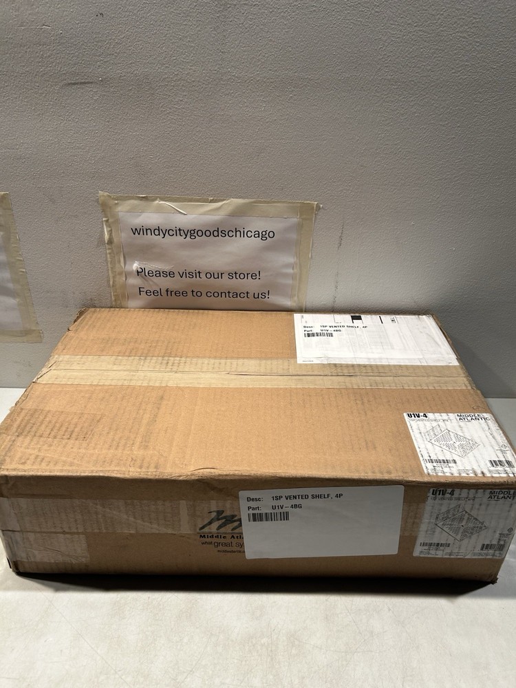Middle Atlantic Products U1V4 Rack Shelf
