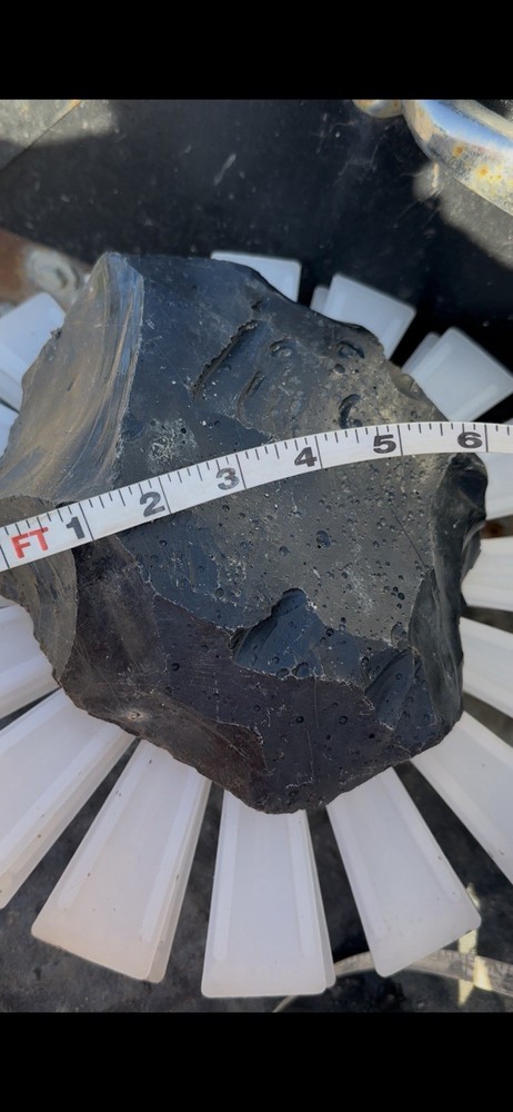 Spiderweb Obsidian Flat And Ready For Knapping
