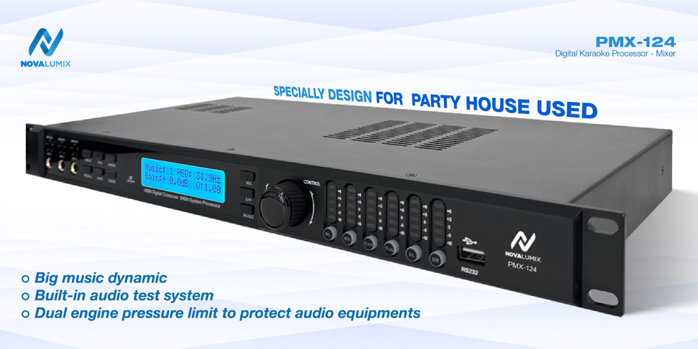 PMX-124 Digital Karaoke Processor - Mixer | NovaLumix | Must Have
